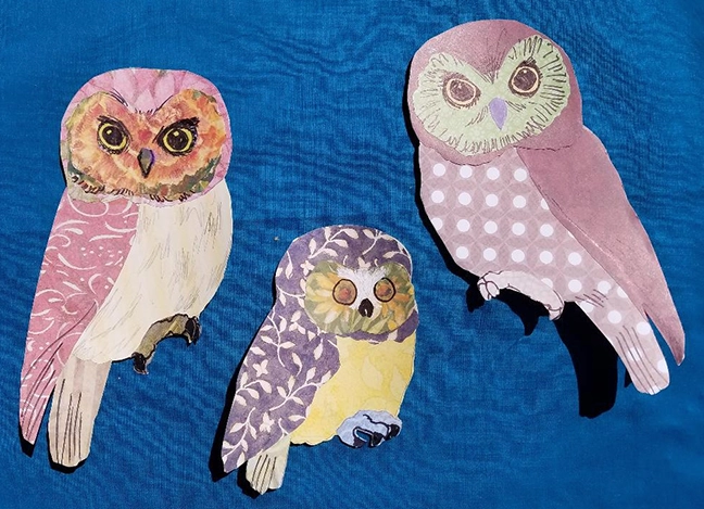 Owls - Anita Barbour Art Corner at the Saugerties Farmers Market