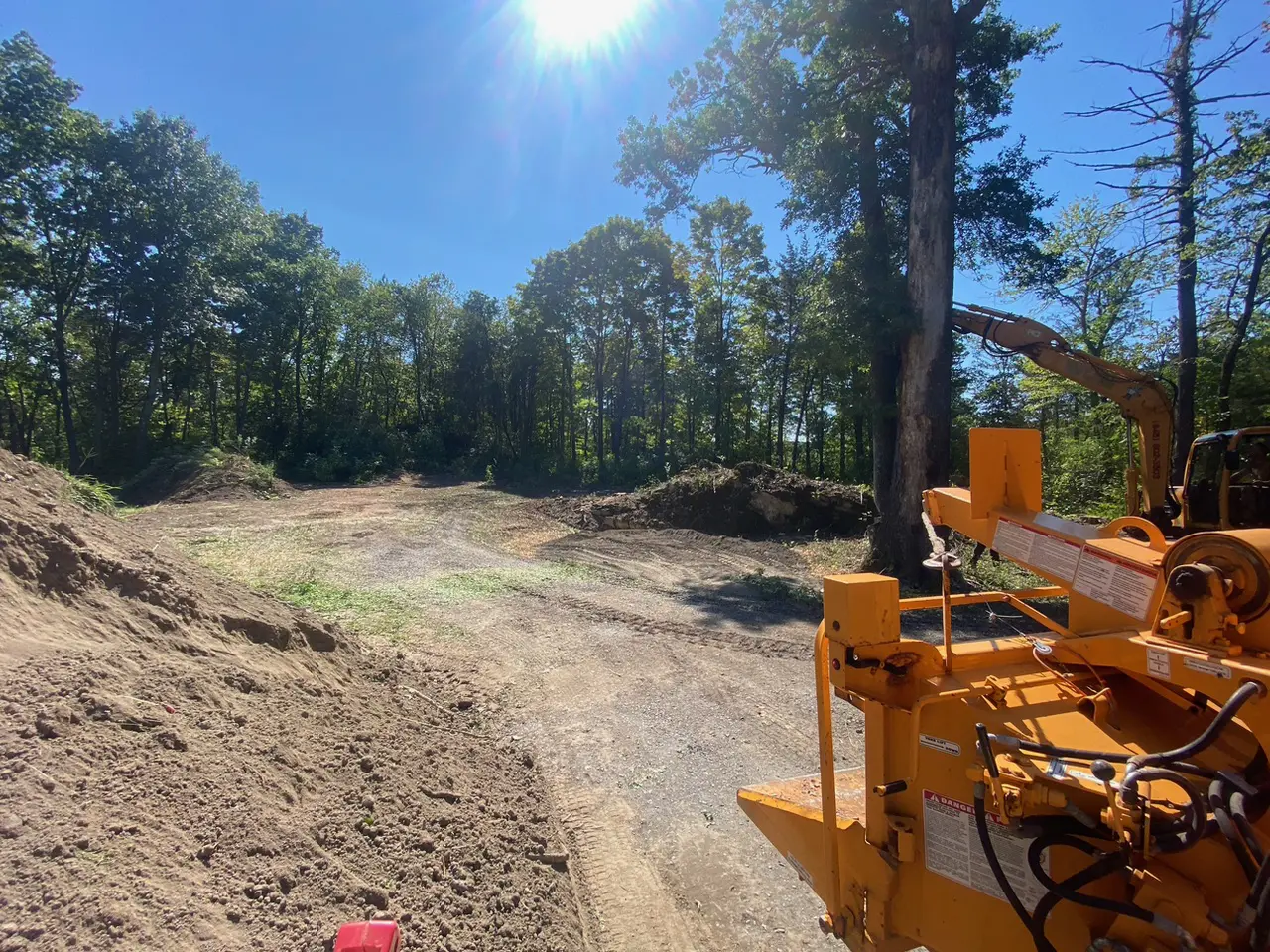 Beginning of dog park construction.