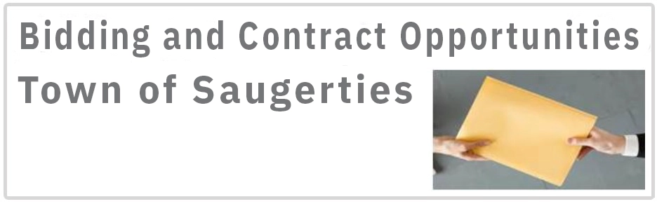 Icon that says "Bidding and Contract Opportunities - Town of Saugerties"