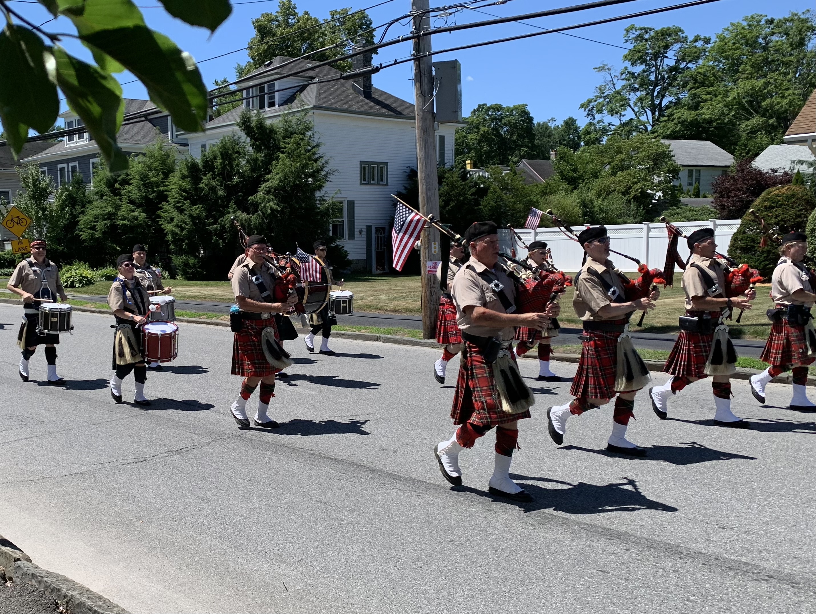 Bagpipers at the 2022 Saugerties 4th of July Parade