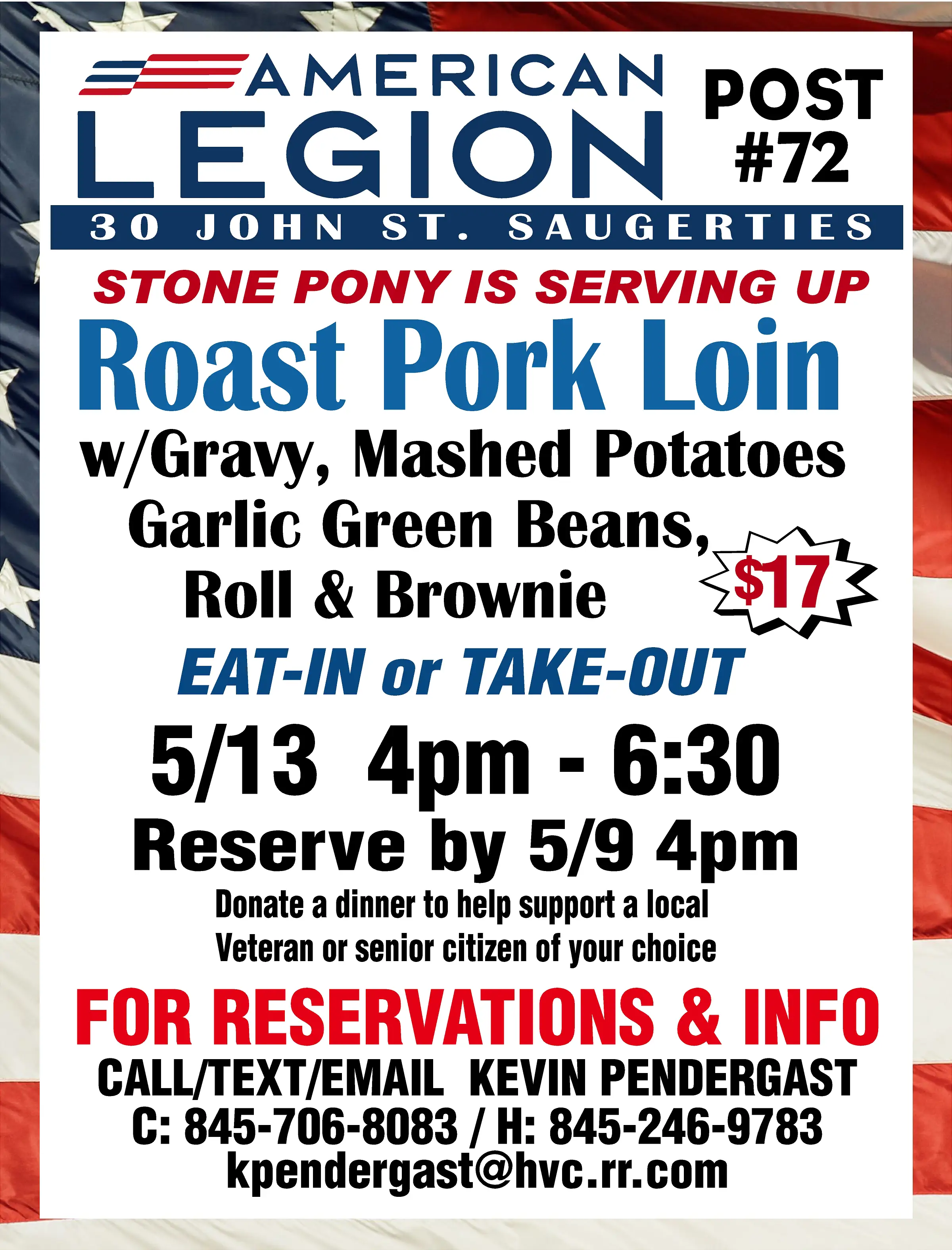 American Legion Post 72 Roast Pork Loin dinner May 13 flyer copy.webp
